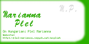 marianna plel business card